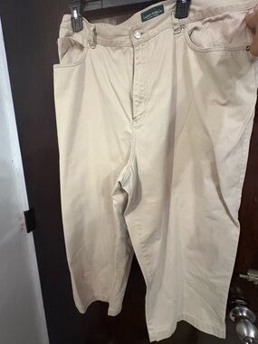 Bundle 3 for $25. Ralph Lauren Light Beige Capris. Size 18W.